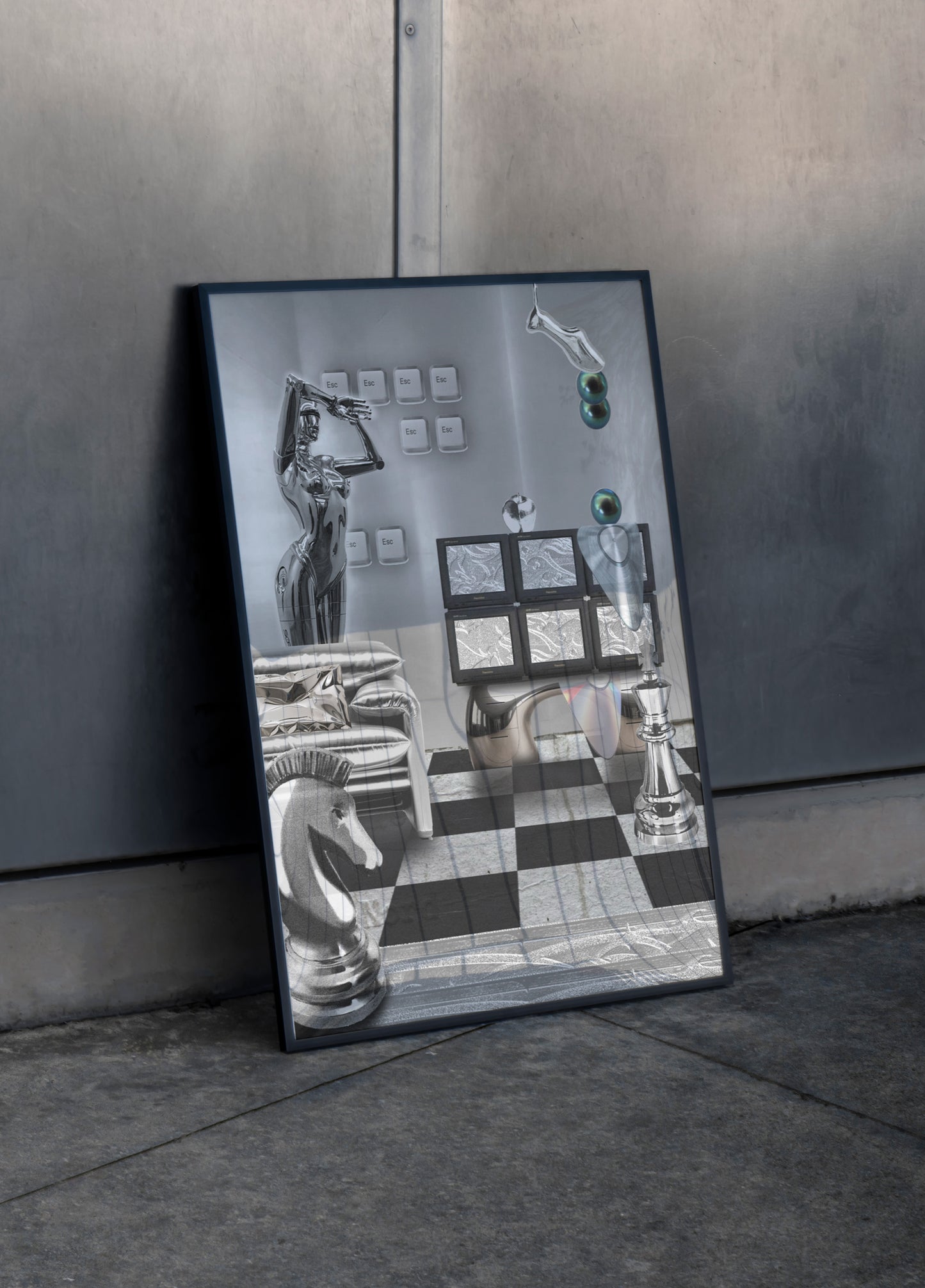 The night sky is only a sort of carbon paper